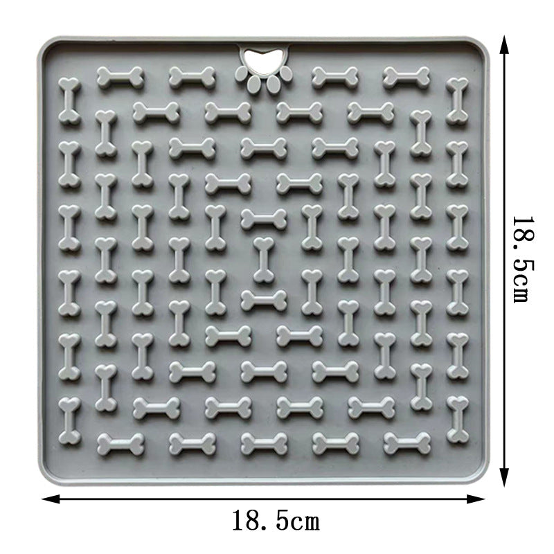 Dog Licking Mat - Silicone Slow Feeder for Anxiety Relief