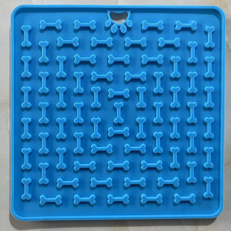 Dog Licking Mat - Silicone Slow Feeder for Anxiety Relief