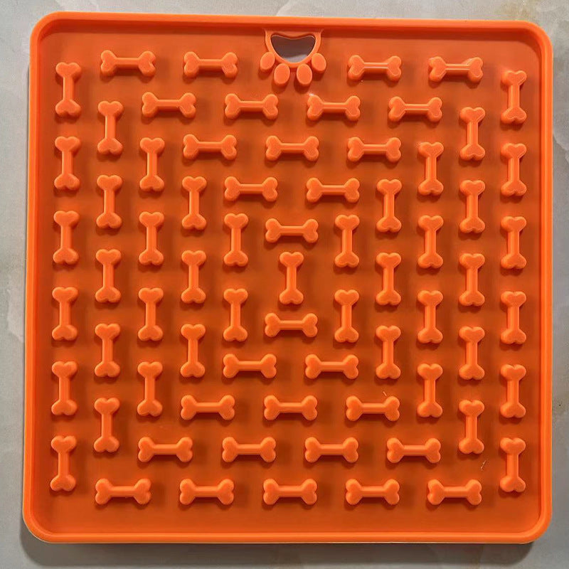 Dog Licking Mat - Silicone Slow Feeder for Anxiety Relief