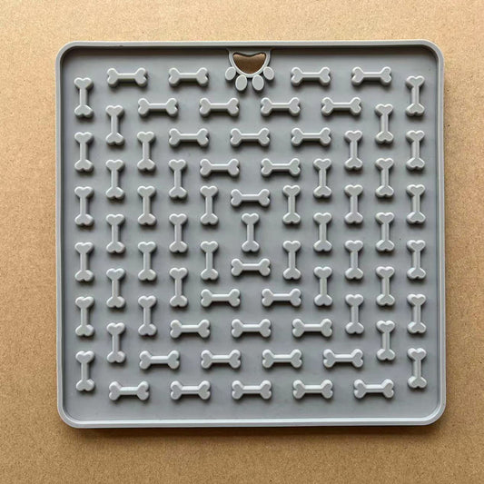 Dog Licking Mat - Silicone Slow Feeder for Anxiety Relief